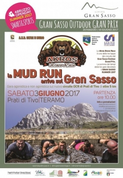 Locandina Mud Run - 3 Giugno - Gran Sasso Outdoor Gran Prix