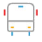 Fermata bus nei pressi della struttura